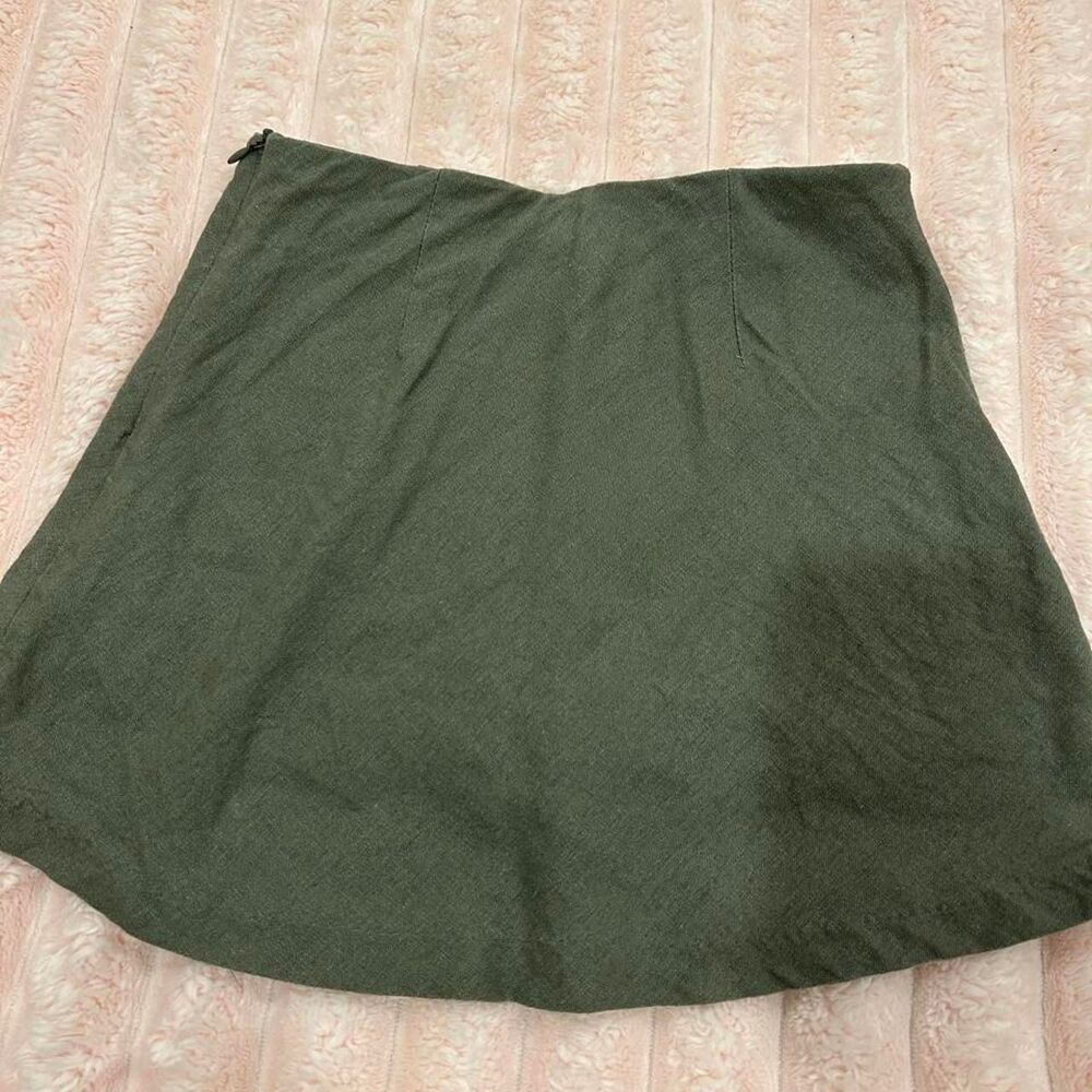 Garage Women's Khaki and Green Skirt - Picture 3 of 4
